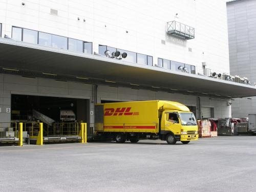 DHL Supply Chain truck and loading bay